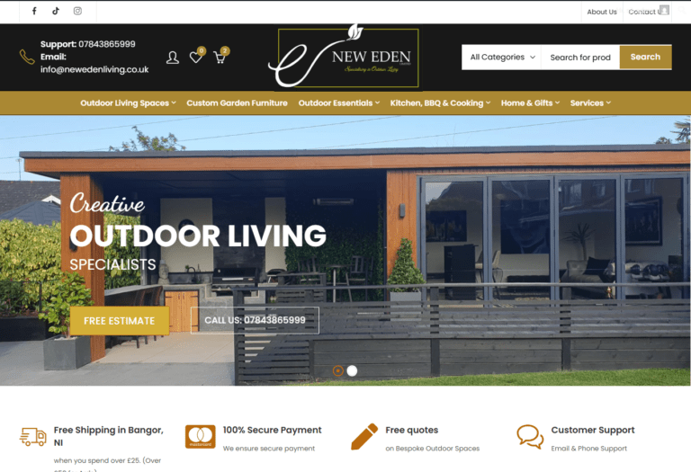 Outdoor Living Web Design NI